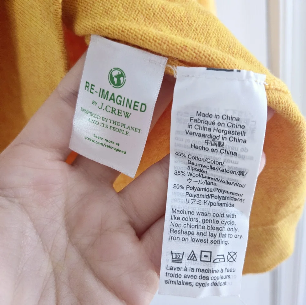 Yellow J. Crew Soft Sweater